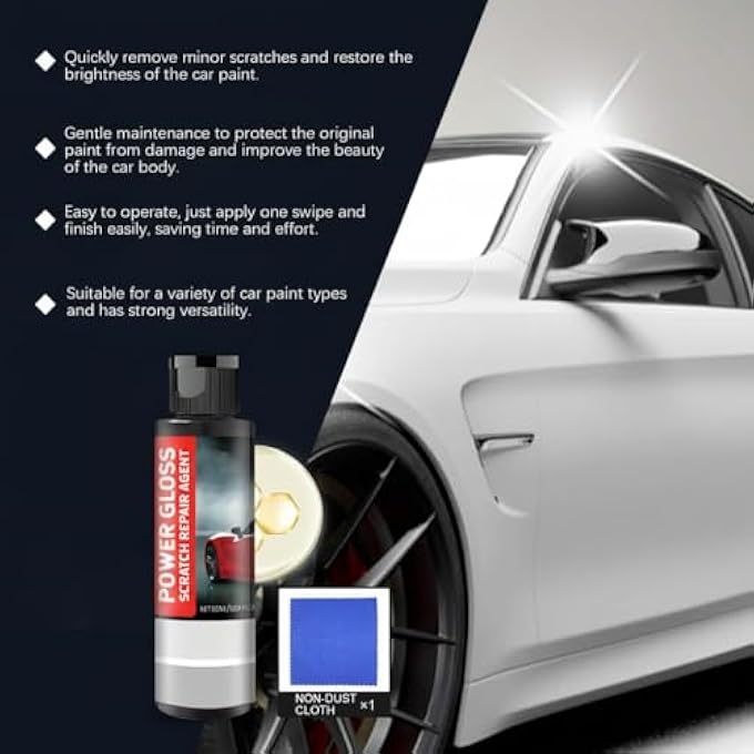 KASTWAVE CAR SCRATCH REMOVER, CAR PAINT SCRATCH REPAIR WITH WIPES, EFFECTIVELY CONCEALS SCRATCHES, PRECISION SCRATCH-FILLING, UNIVERSAL - Image 4